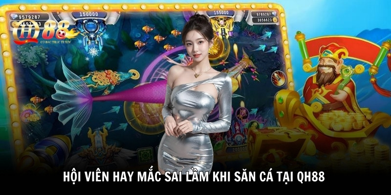 Hội viên hay mắc sai lầm khi săn cá tại QH88