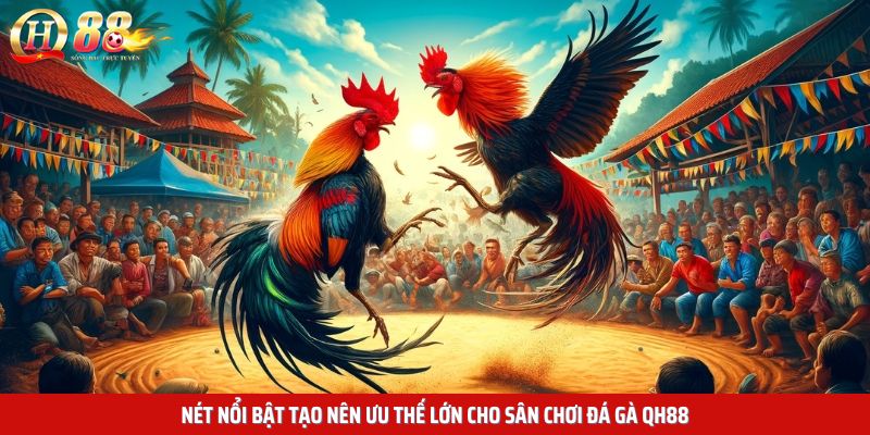 Nét nổi bật tạo nên ưu thế lớn cho sân chơi đá gà QH88